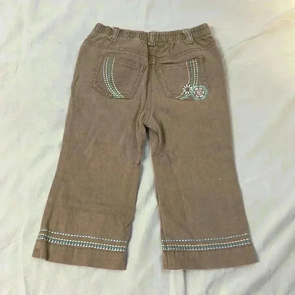 Please  mum - Vintage pull up embroidered toddler pants. Size 18 months - Picture 3 of 4